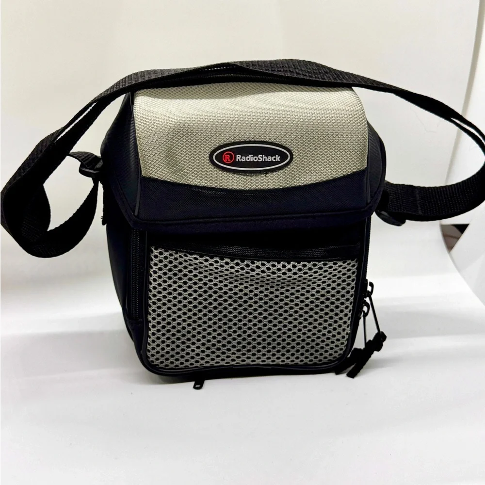Vintage RadioShack Shoulder Bag Y2K Electronics Camera‎ Case Mesh Pocket
